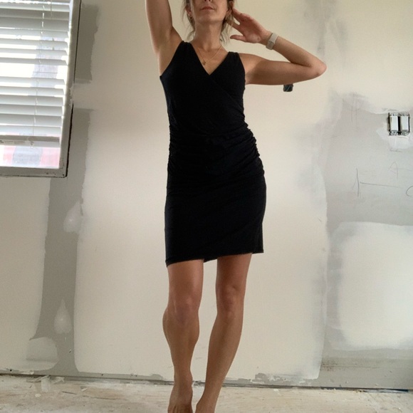 black size small rushed side dress/maternity - Picture 7 of 7